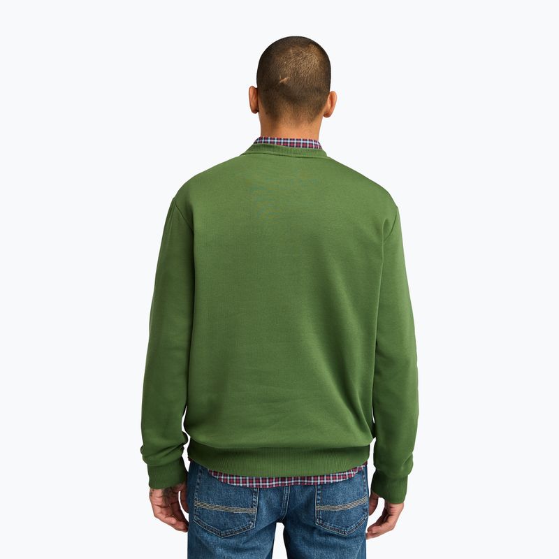 Men's Timberland Embroidery Tonal Crew Neck sweatshirt black forest green 3