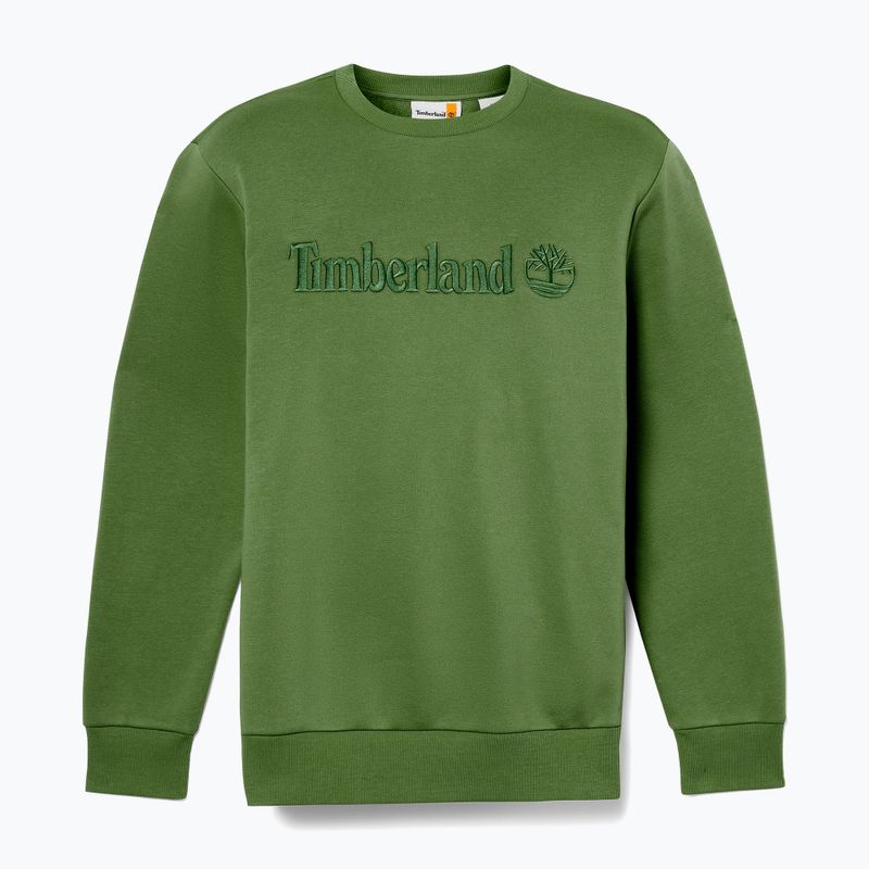 Men's Timberland Embroidery Tonal Crew Neck sweatshirt black forest green 5