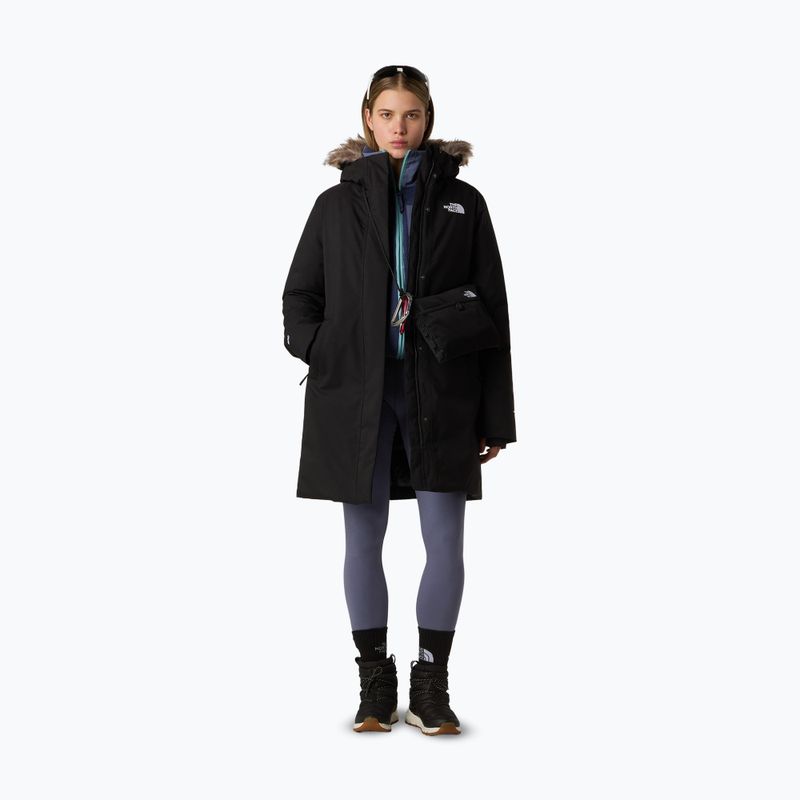 Women's down coat The North Face Arctic Parka black 2
