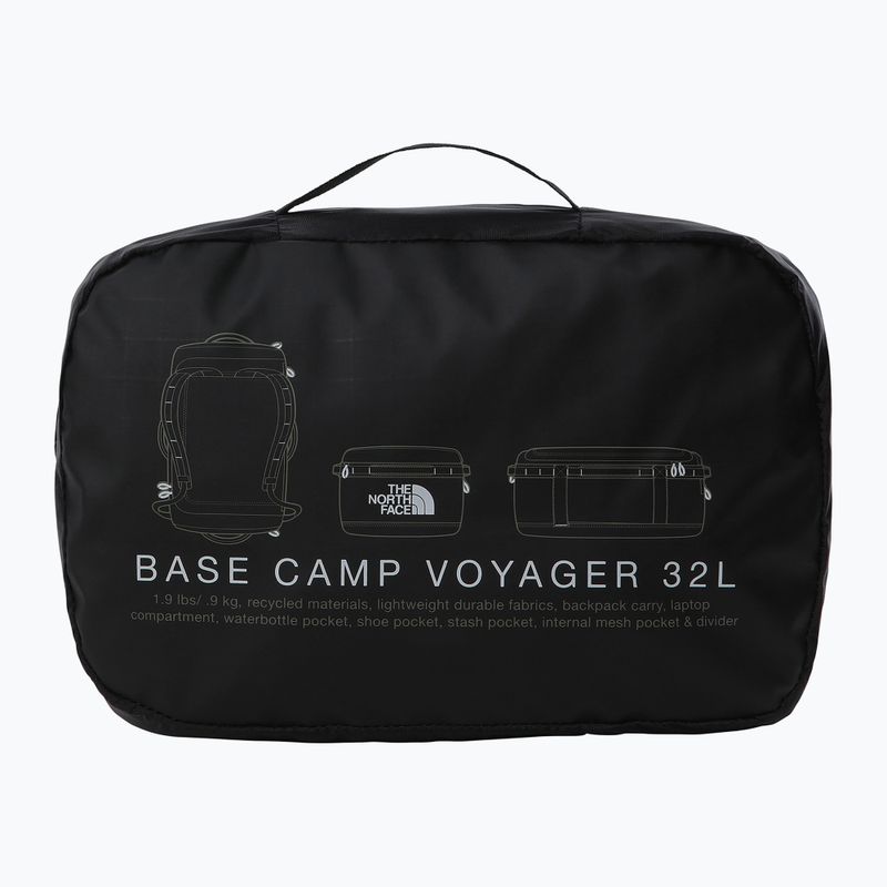 The North Face Base Camp Voyager Duffel 32 l black/white/npf travel bag 5