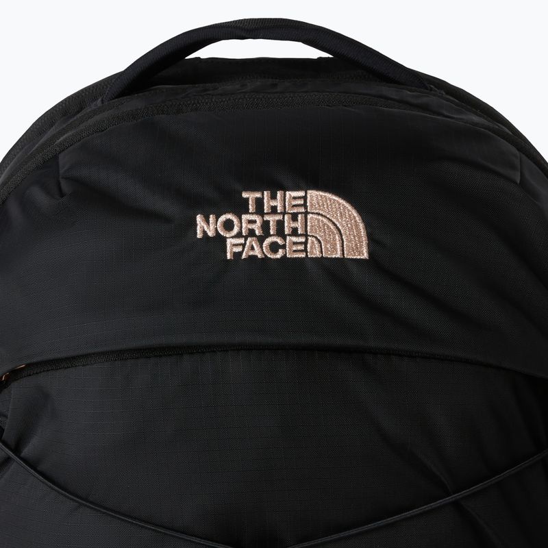 Women's urban backpack The North Face Borealis Luxe 27 l black/burnt coral metallic 3