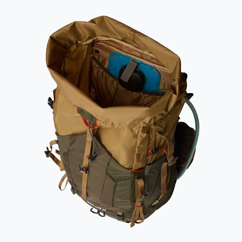 The North Face Trail Lite 64 l L-XL utility brown/new taupe green hiking backpack 5