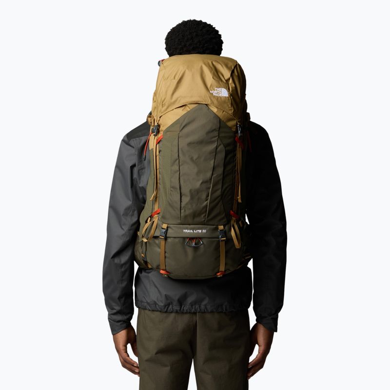 The North Face Trail Lite 54 l utility brown/new taupe green hiking backpack 7