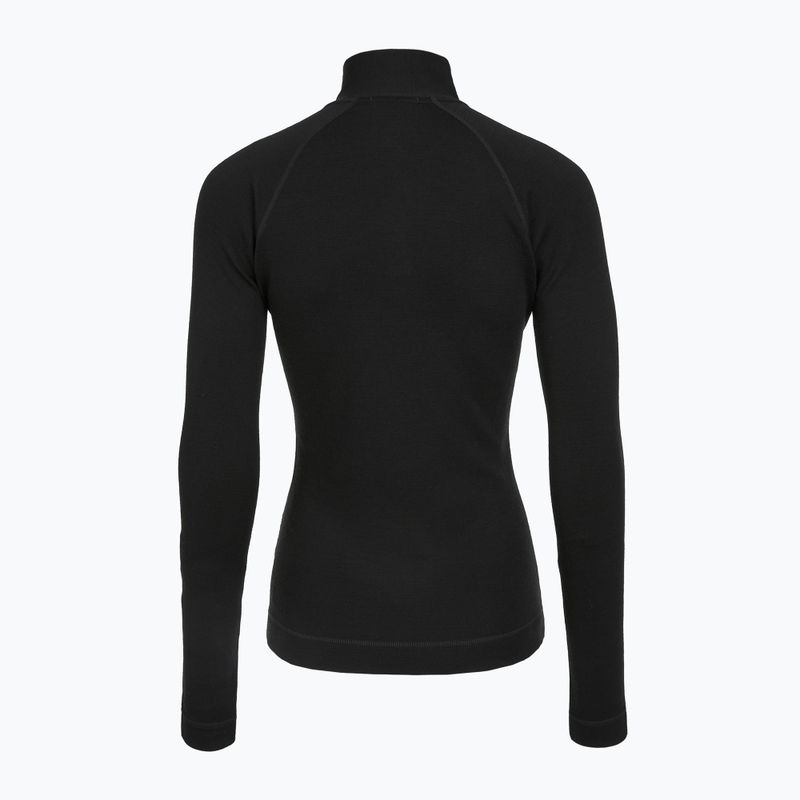 Women's thermal sweatshirt Smartwool Classic Thermal Merino Base Layer 1/4 Zip Boxed black 2