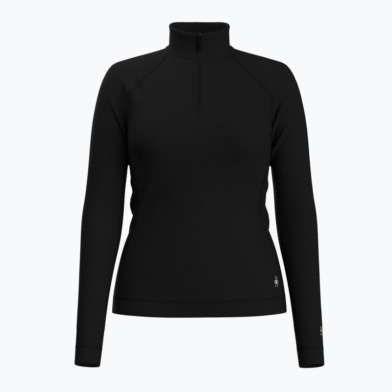 Women's thermal sweatshirt Smartwool Classic Thermal Merino Base Layer 1/4 Zip Boxed black