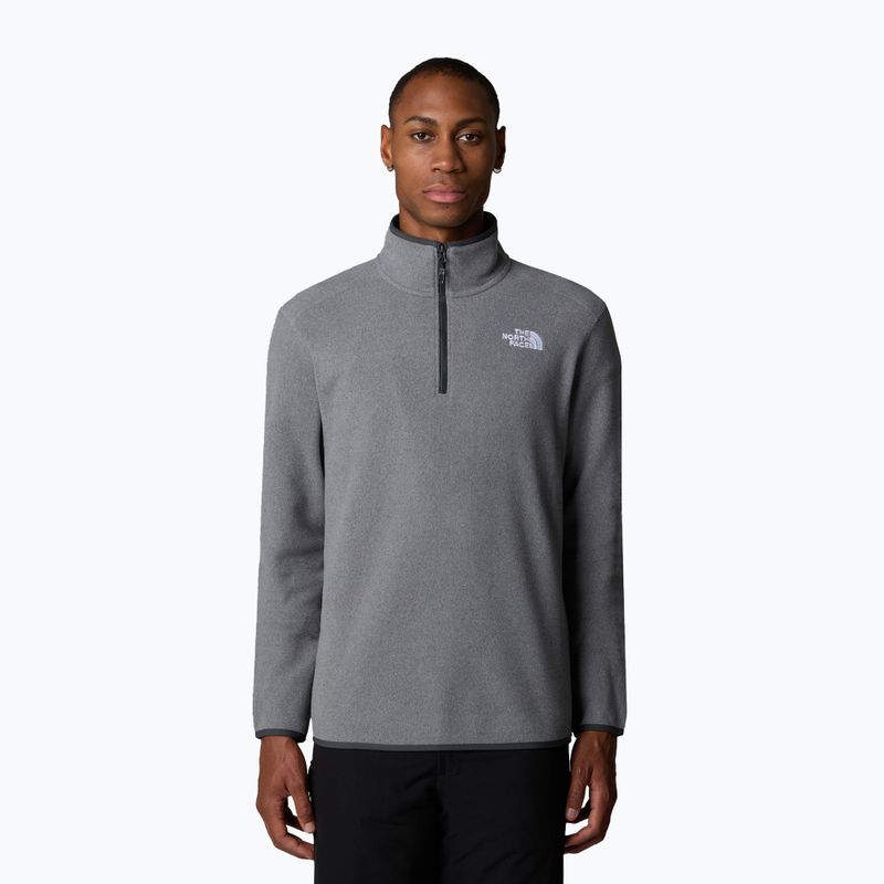 Men's sweatshirt The North Face 100 Glacier 1/4 Zip medium grey heather