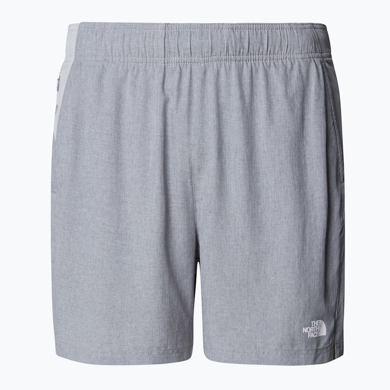 Men's The North Face 24/7 mid grey heather / npf running shorts 4