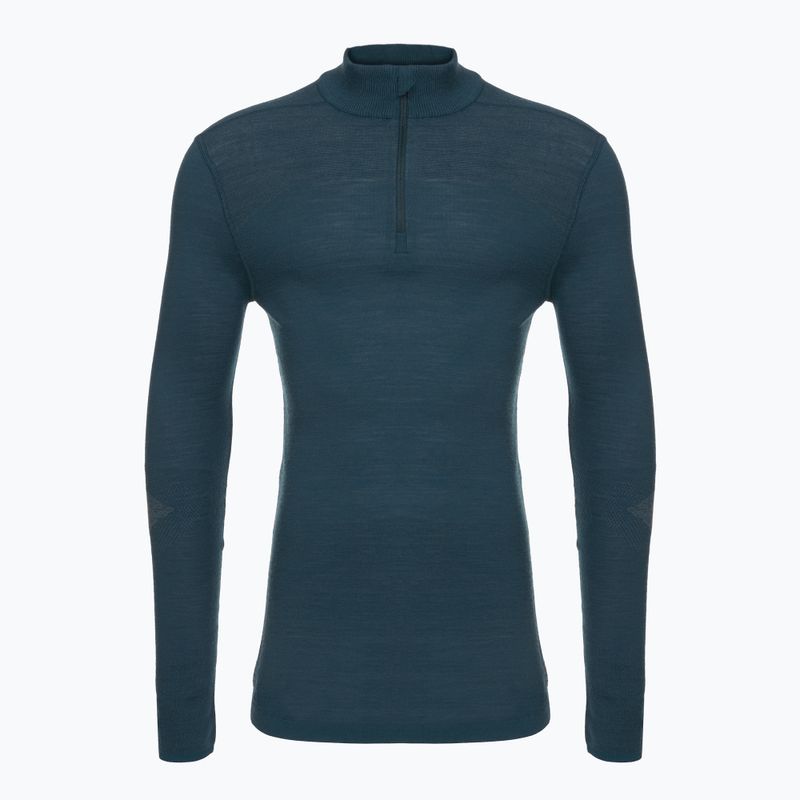 Men's Smartwool Intraknit Thermal Merino Base Layer 1/4 Zip sweatshirt twilight blue 3