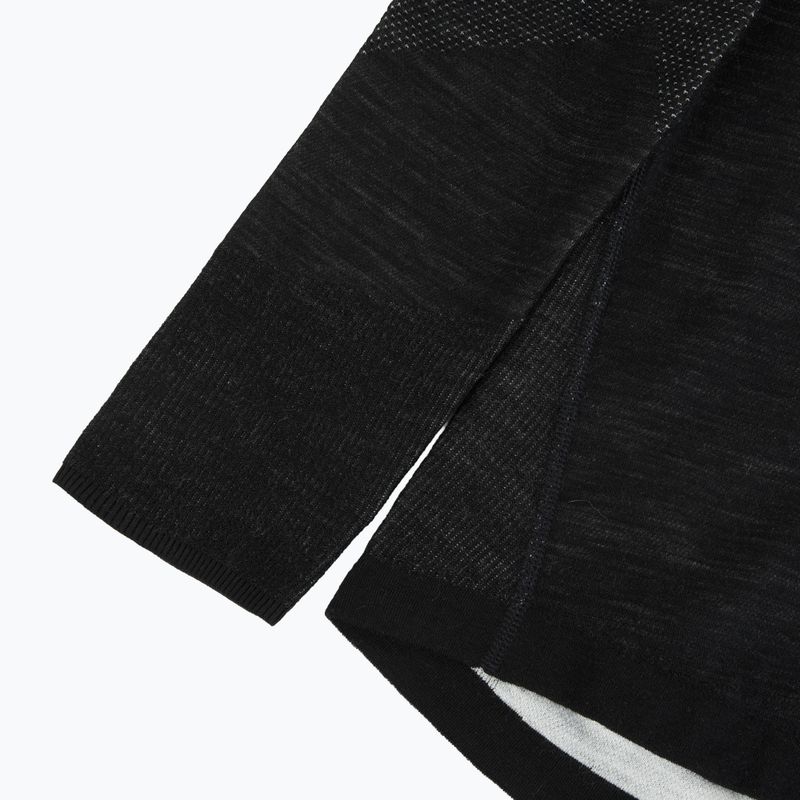 Men's Smartwool Intraknit Thermal Merino Base Layer 1/4 Zip black/white thermal sweatshirt 4