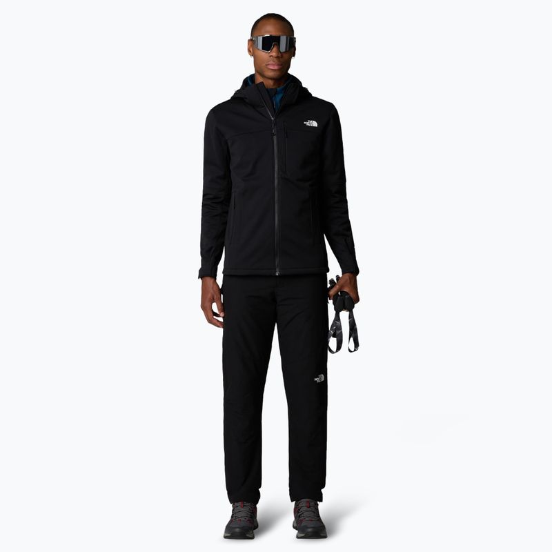 Men's softshell jacket The North Face Diablo Softshell Detachable Hood black/black/npf 2