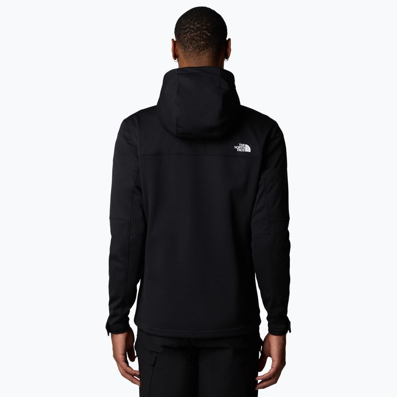 Men's softshell jacket The North Face Diablo Softshell Detachable Hood black/black/npf 3