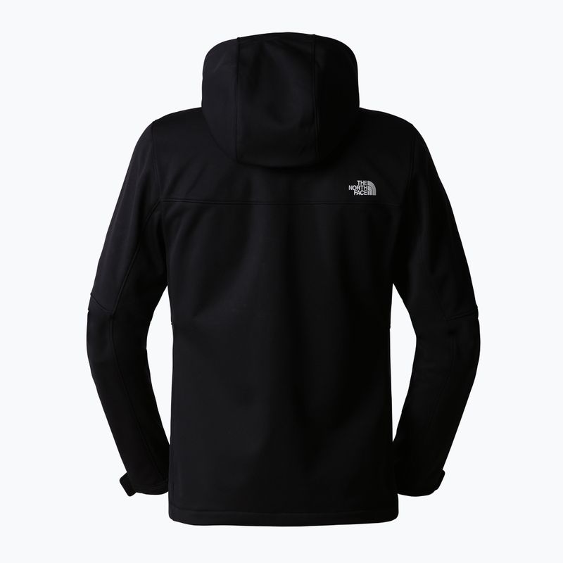 Men's softshell jacket The North Face Diablo Softshell Detachable Hood black/black/npf 6