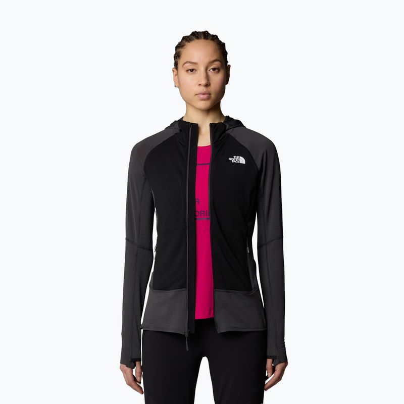 Women's The North Face Bolt Polartec Hoodie asphalt grey/black 4