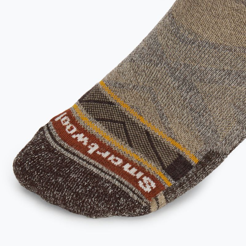 Men's socks Smartwool Performance Hike Light Cushion Striped Mid Crew taupe/natural marl 4