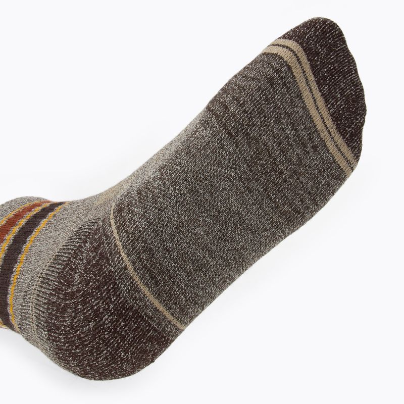 Men's socks Smartwool Performance Hike Light Cushion Striped Mid Crew taupe/natural marl 5
