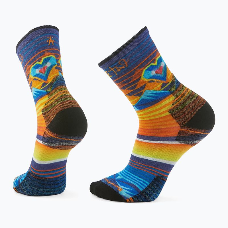 Socks Smartwool Hike Targeted Cushion Open Hearts Print Crew multi color