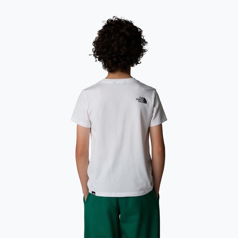 The North Face Teen Simple Dome Tee white children's t-shirt 3