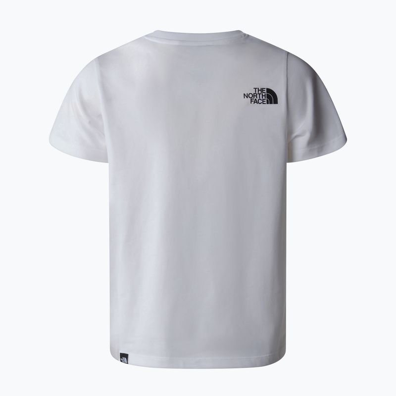 The North Face Teen Simple Dome Tee white children's t-shirt 5