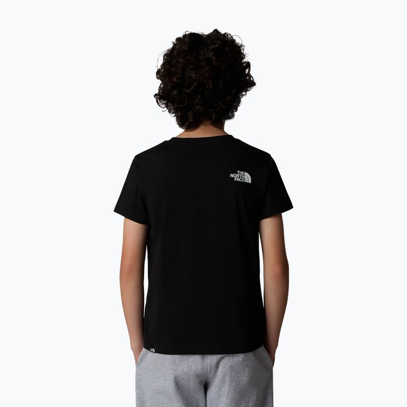 The North Face Teen Simple Dome Tee black children's t-shirt 3