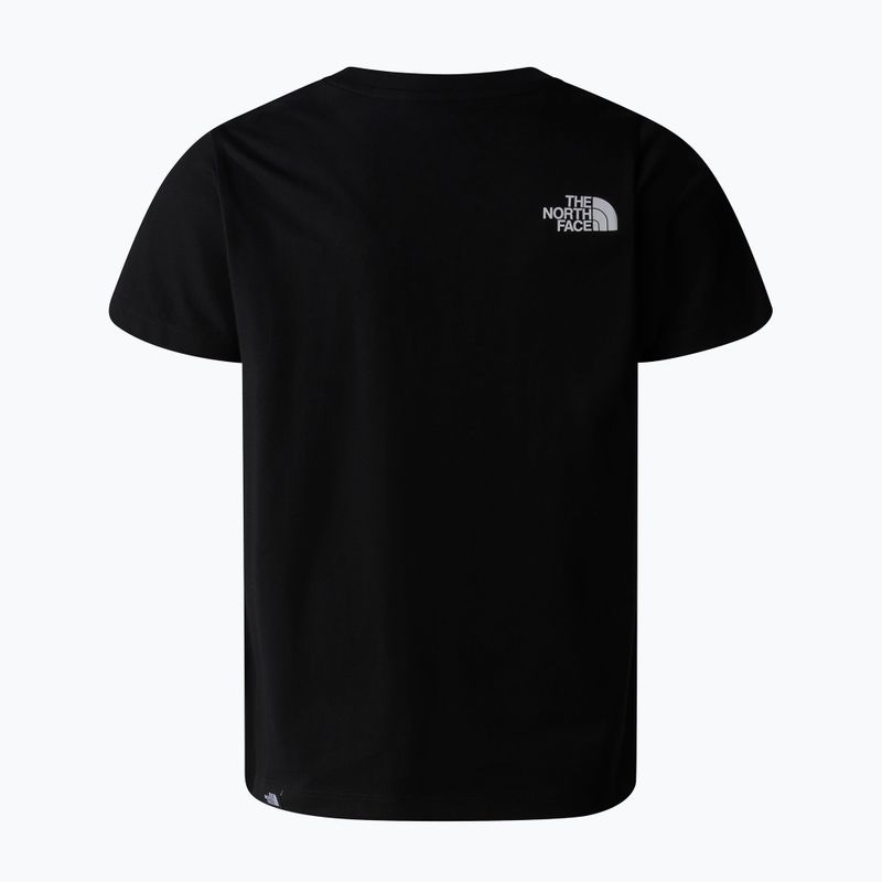 The North Face Teen Simple Dome Tee black children's t-shirt 5