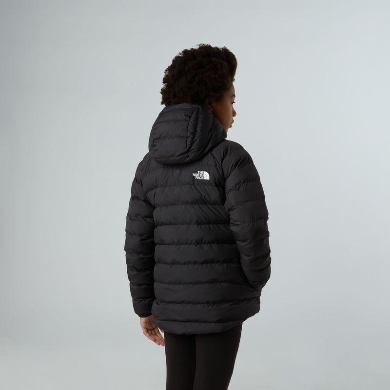 Children's down jacket The North Face Reversible Perrito Hooded black/smoked pearl 3