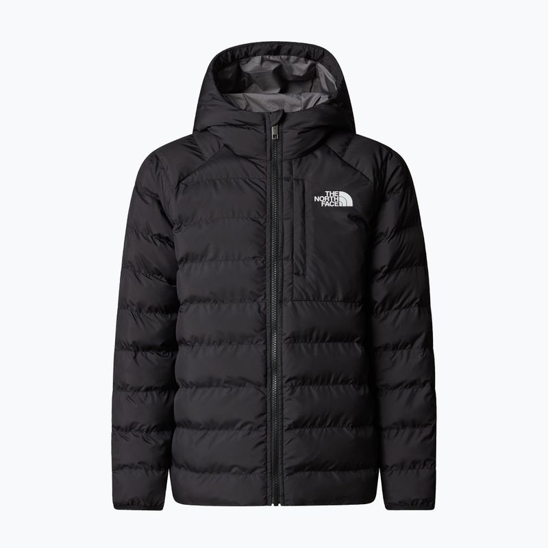 Children's down jacket The North Face Reversible Perrito Hooded black/smoked pearl 6