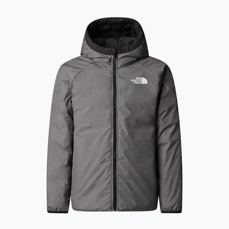 Children's down jacket The North Face Reversible Perrito Hooded black/smoked pearl 8