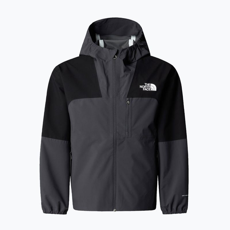 Children's rain jacket The North Face Teen Hike Packable Shell tnf black/asphalt grey 4