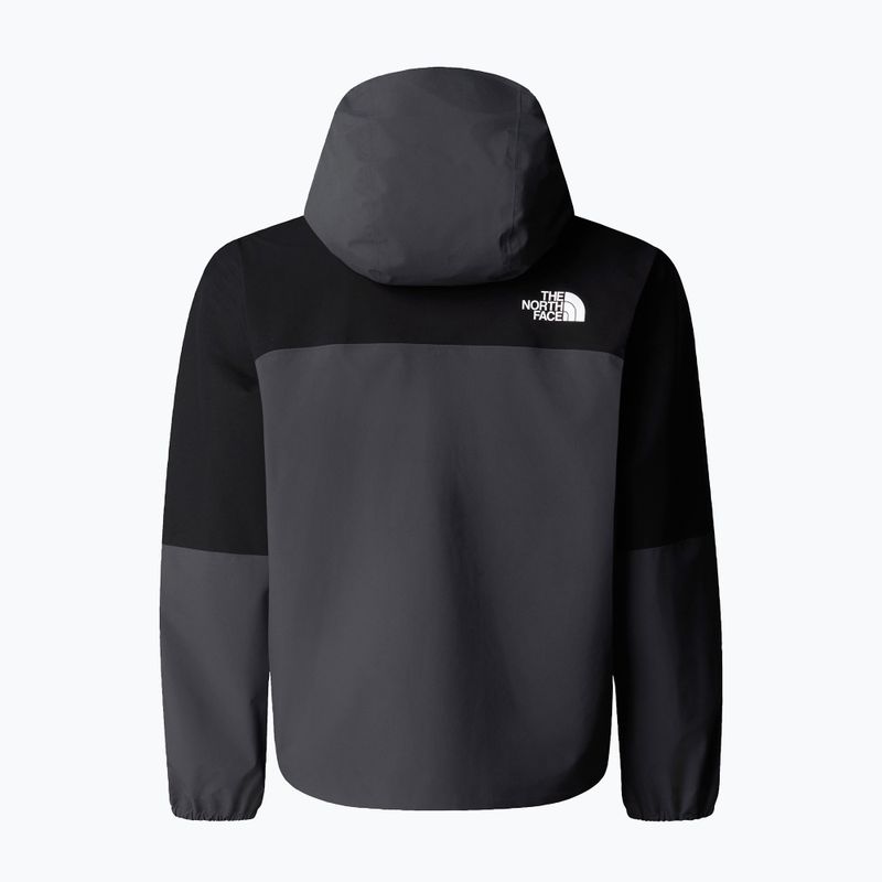 Children's rain jacket The North Face Teen Hike Packable Shell tnf black/asphalt grey 5