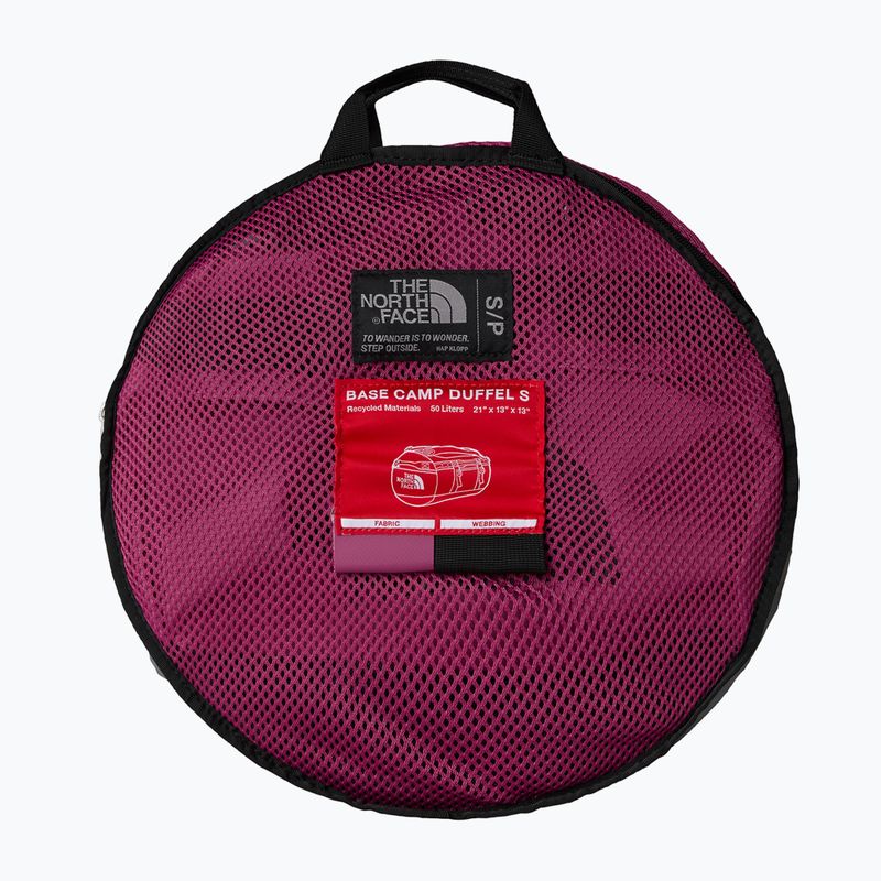 The North Face Base Camp Duffel S 50 l cyber berry/tnf black travel bag 3