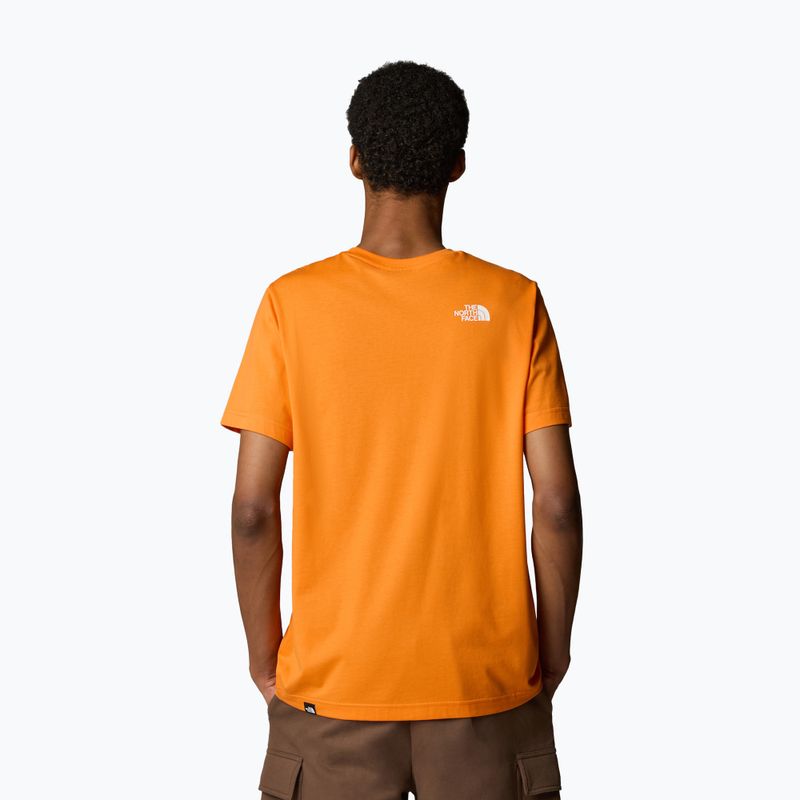 Men's T-shirt The North Face Simple Dome Tee digital orange 3