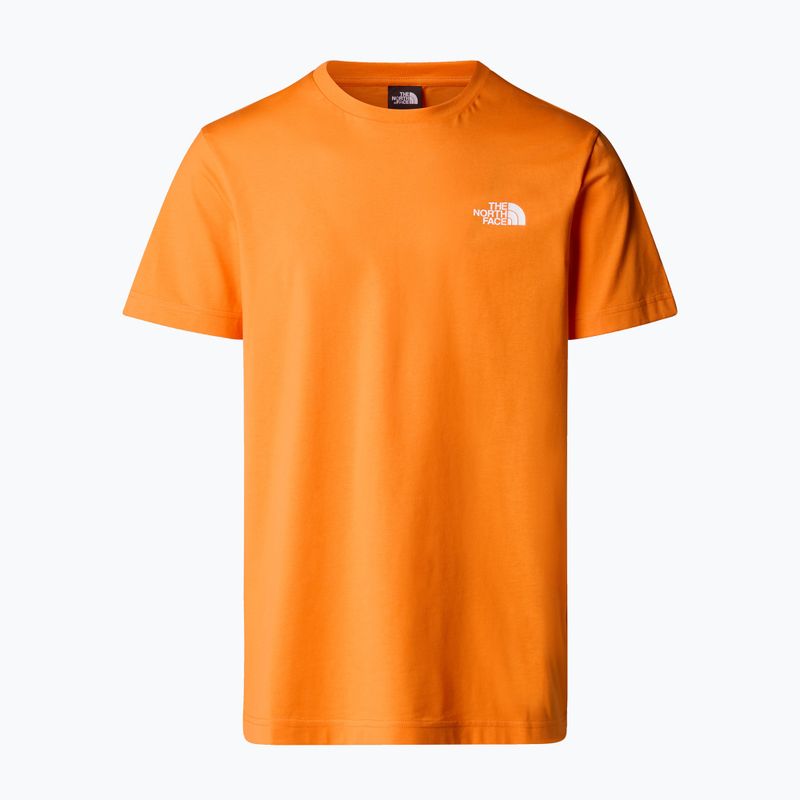 Men's T-shirt The North Face Simple Dome Tee digital orange 4