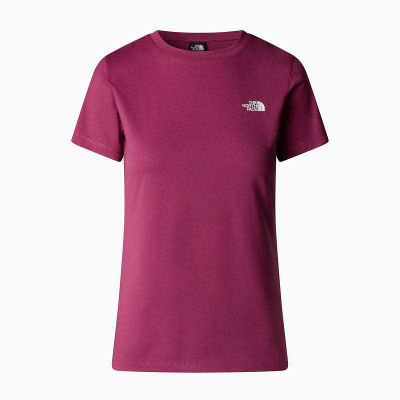 Women's T-shirt The North Face Simple Dome Slim Tee cyber berry 4