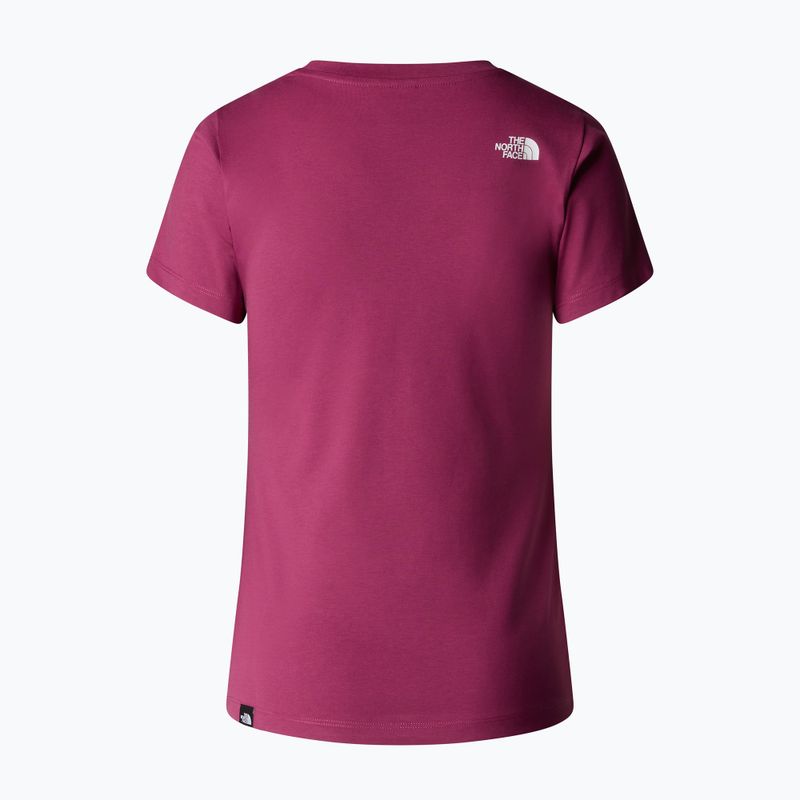 Women's T-shirt The North Face Simple Dome Slim Tee cyber berry 5