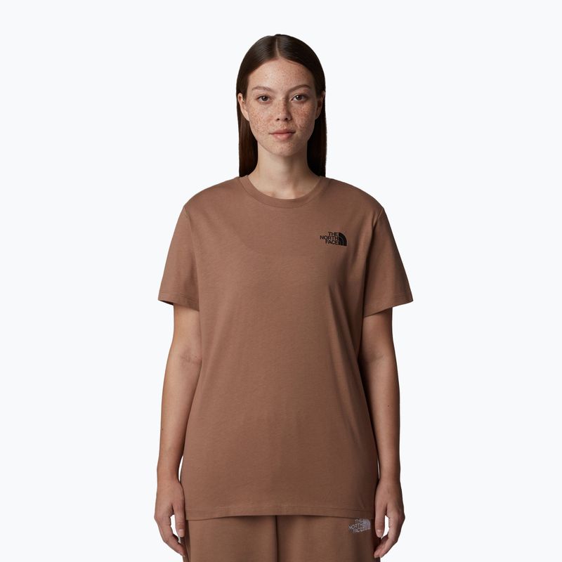 Women's T-shirt The North Face Box Nse Relaxed Tee latte/tnf white