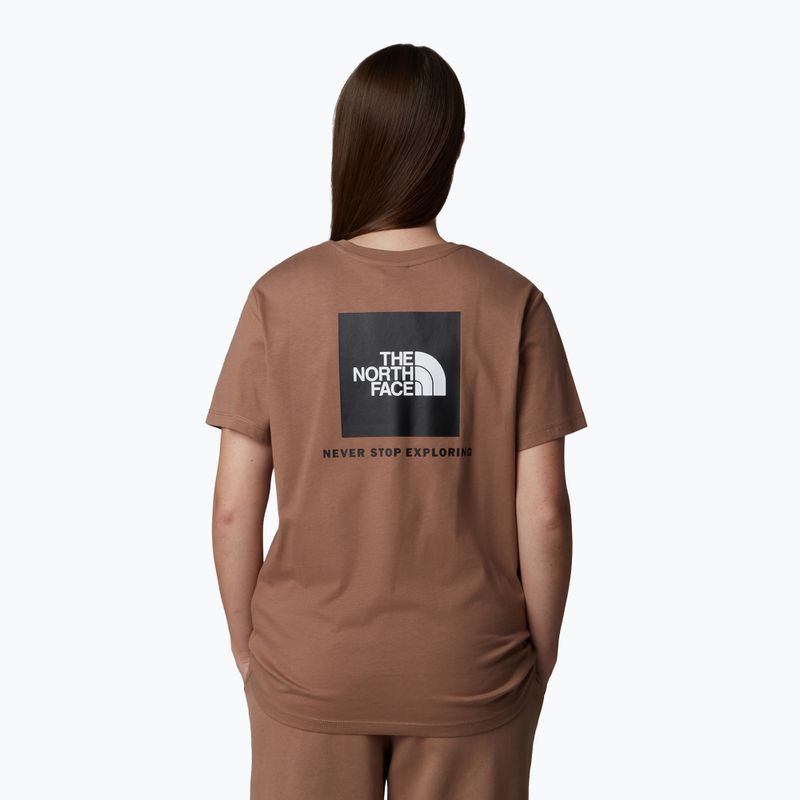 Women's T-shirt The North Face Box Nse Relaxed Tee latte/tnf white 3