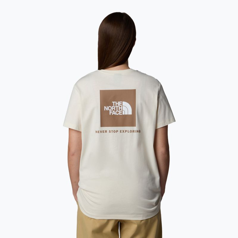 Women's T-shirt The North Face Box Nse Relaxed Tee white dune/latt 3