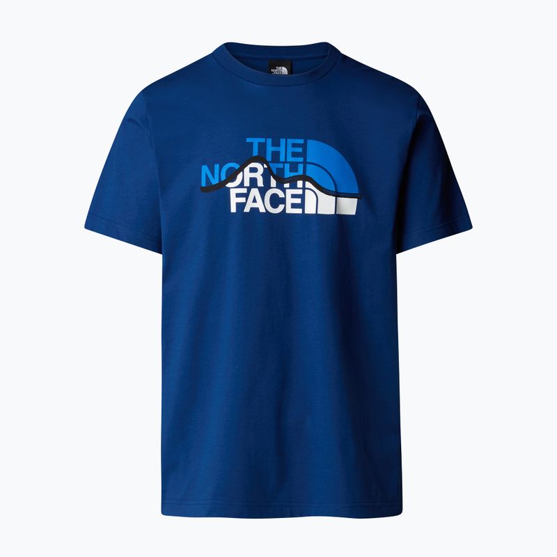 Men's T-shirt The North Face Mountain Line Tee estate blue 4