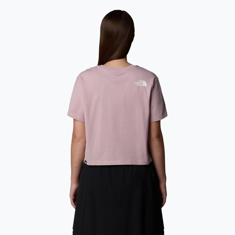 Women's T-shirt The North Face Simple Dome Cropped Slim Tee metal pink 3