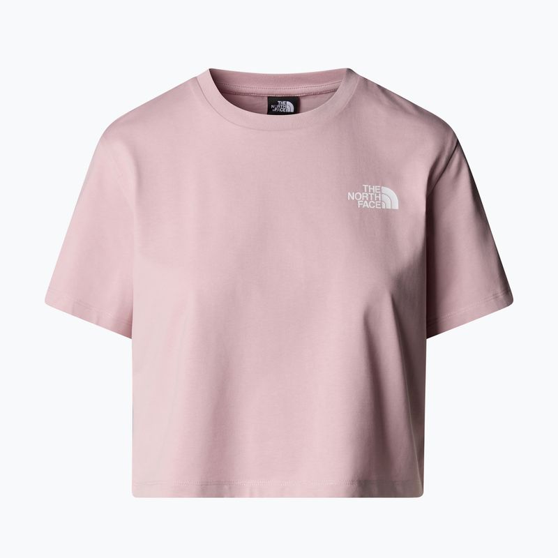 Women's T-shirt The North Face Simple Dome Cropped Slim Tee metal pink 4