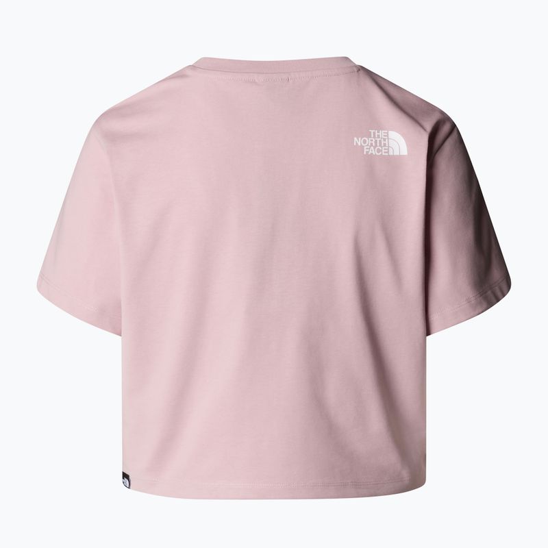 Women's T-shirt The North Face Simple Dome Cropped Slim Tee metal pink 5