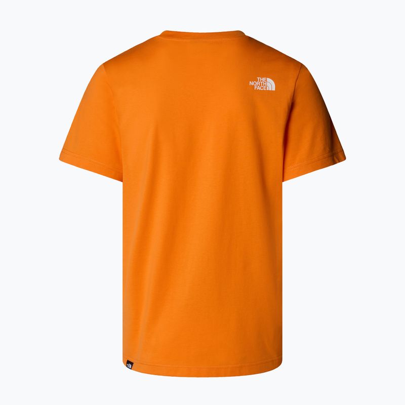Men's T-shirt The North Face Easy digital orange/tnf white 2