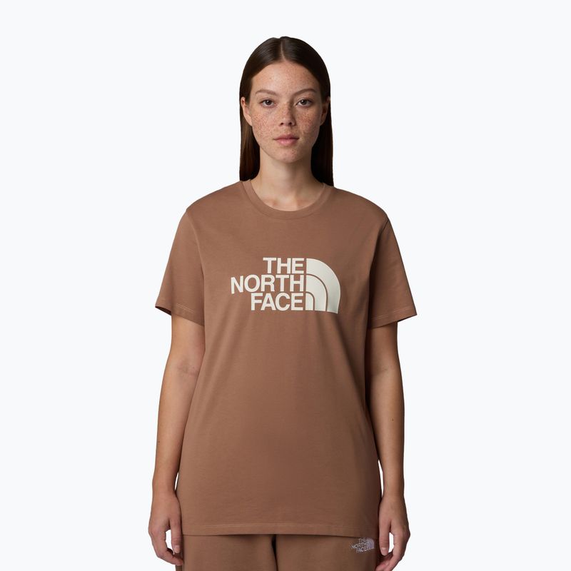 The North Face women's Relaxed Easy Tee latte/white dune t-shirt