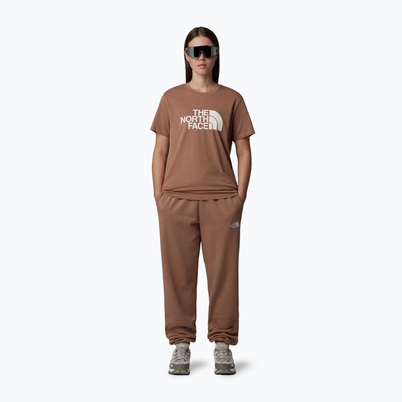 The North Face women's Relaxed Easy Tee latte/white dune t-shirt 2