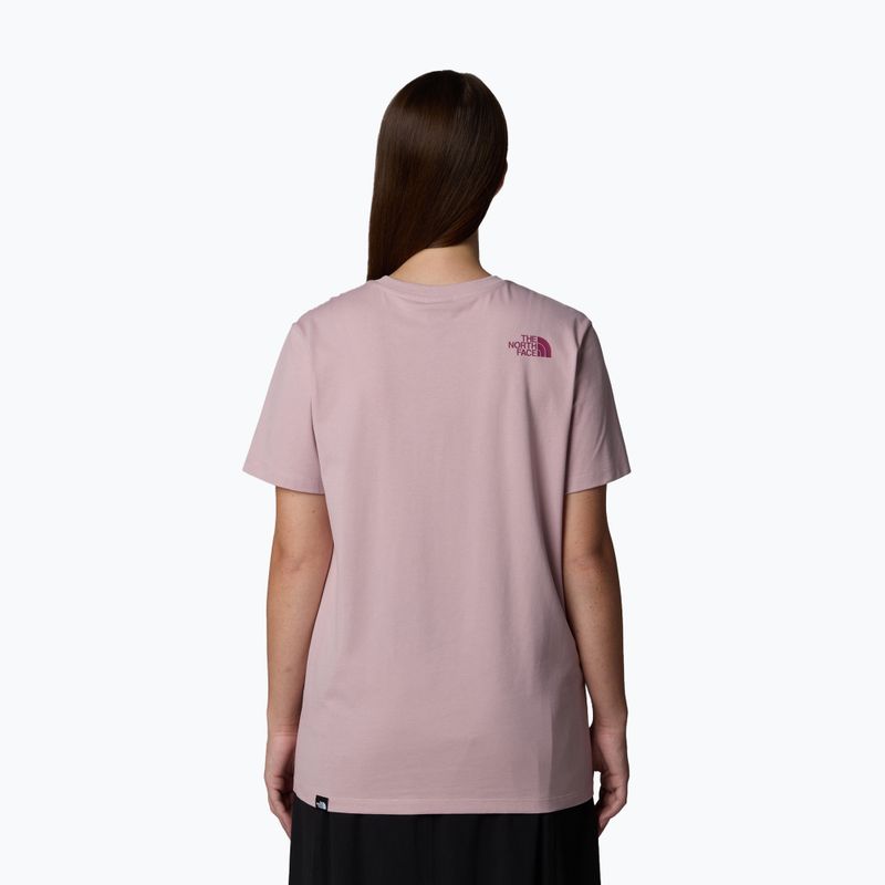 The North Face women's Relaxed Easy Tee metal pink/cyber berry T-shirt 3