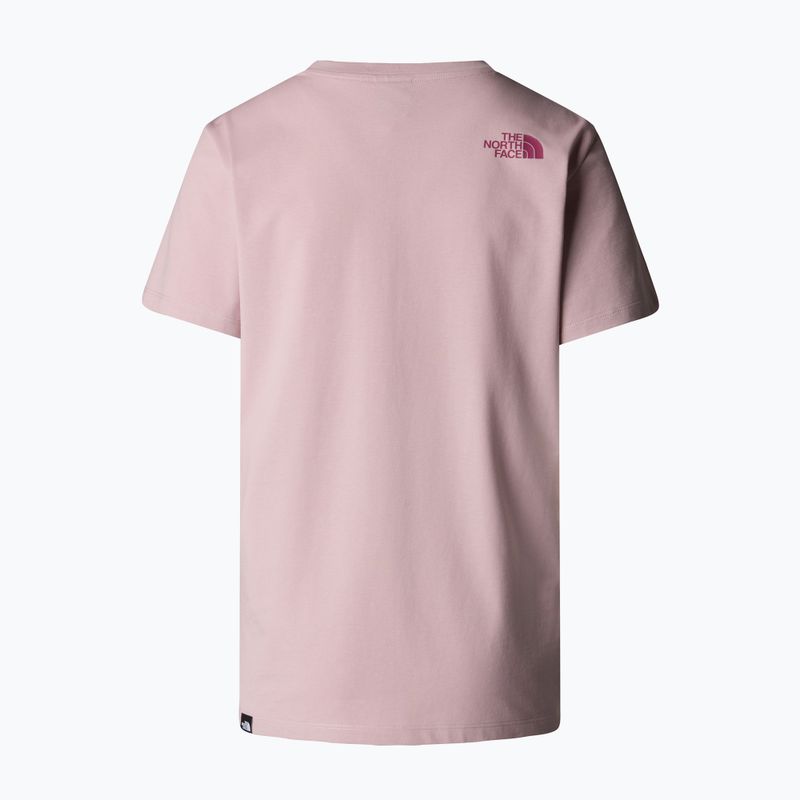 The North Face women's Relaxed Easy Tee metal pink/cyber berry T-shirt 5