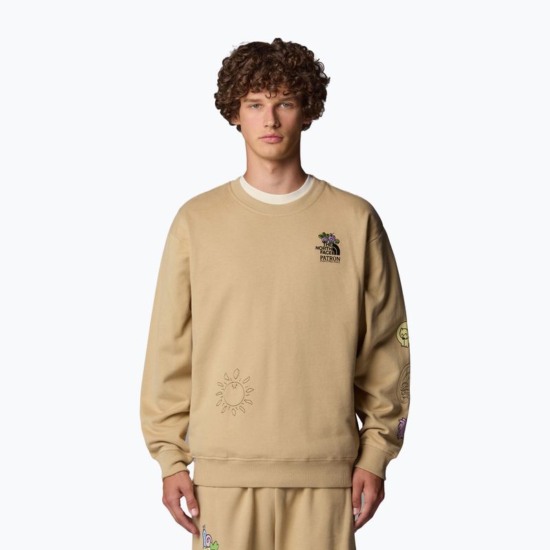 The North Face Mountain Cleanup Over khaki stone sweatshirt