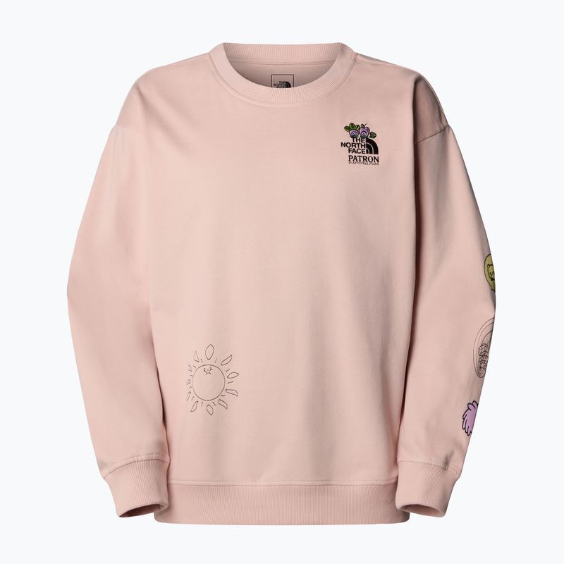 The North Face Mountain Cleanup Over pink moss sweatshirt