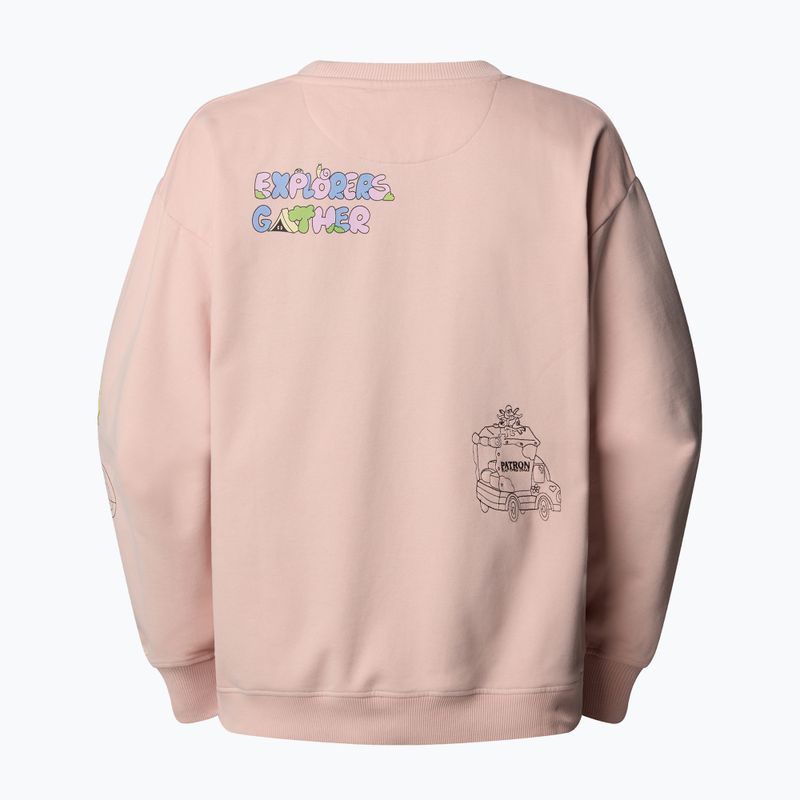 The North Face Mountain Cleanup Over pink moss sweatshirt 2