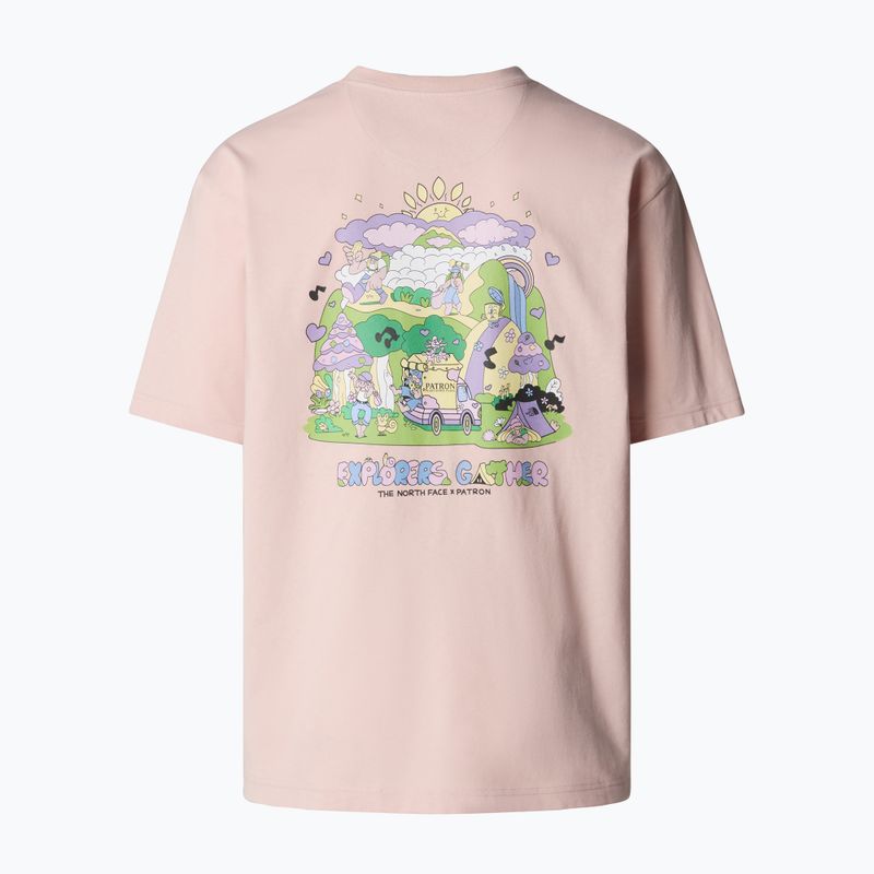 Men's The North Face Reflective Box Nse Tee pink moss shirt 5